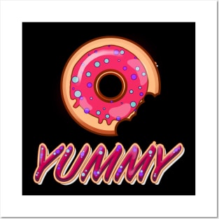 yummy donut t-shirt Posters and Art